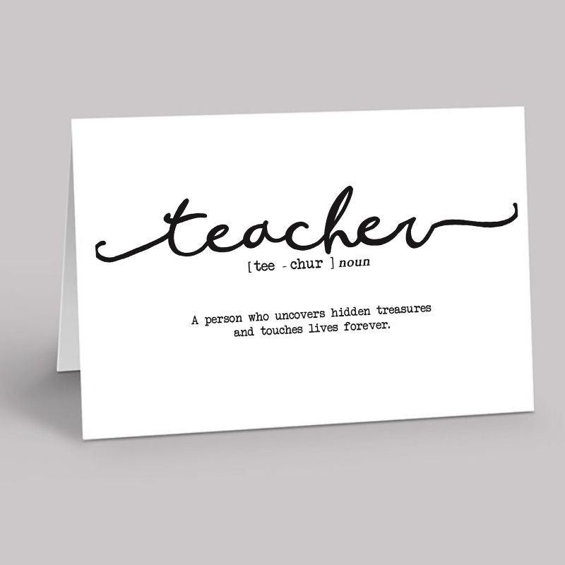 Teacher Card - Dictionary