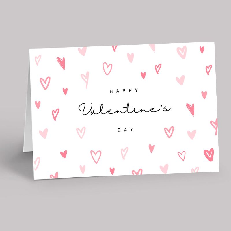 Happy Valentines Day Pastel Hearts