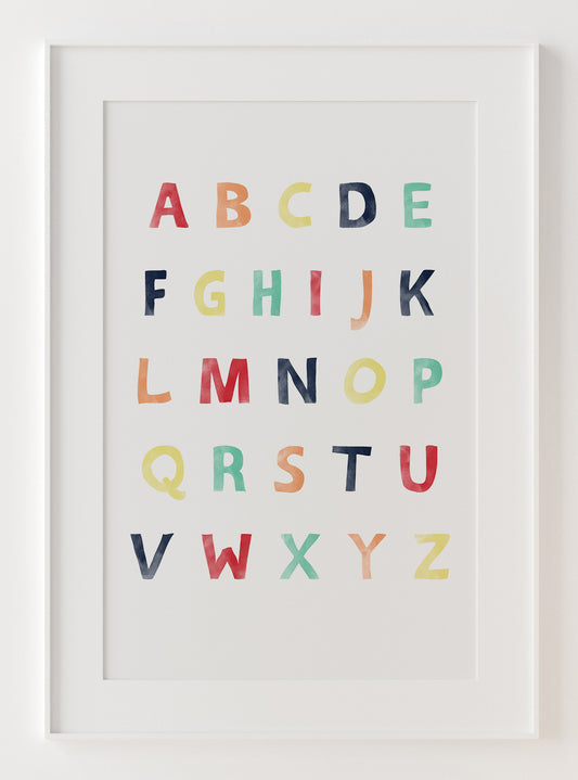 Nursery Alphabet Print