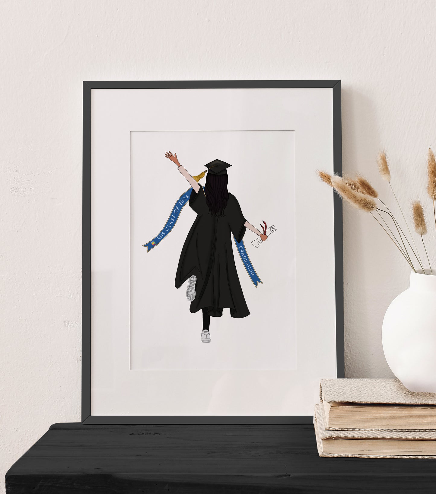 Graduation Gown Illustration