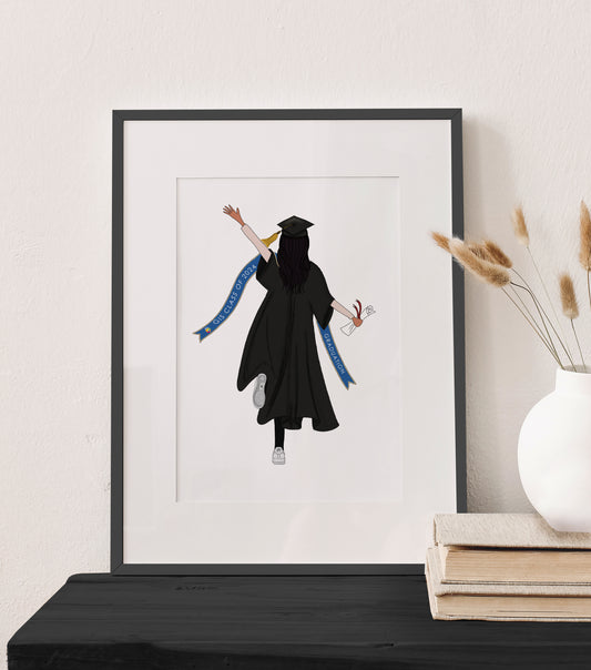 Graduation Gown Illustration