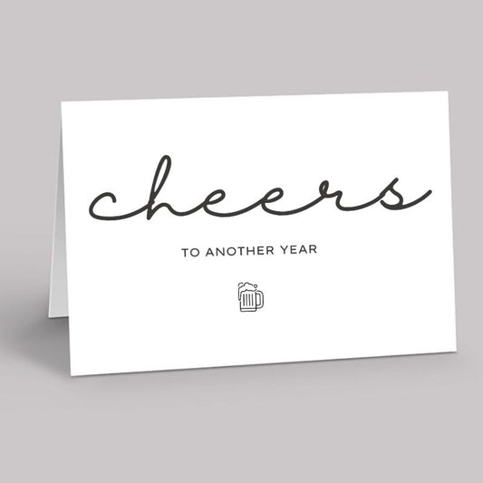 Cheers to another year card