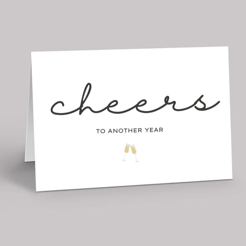 Cheers to another year card