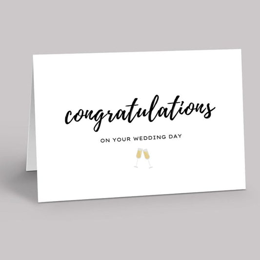 Congratulations on your wedding day card