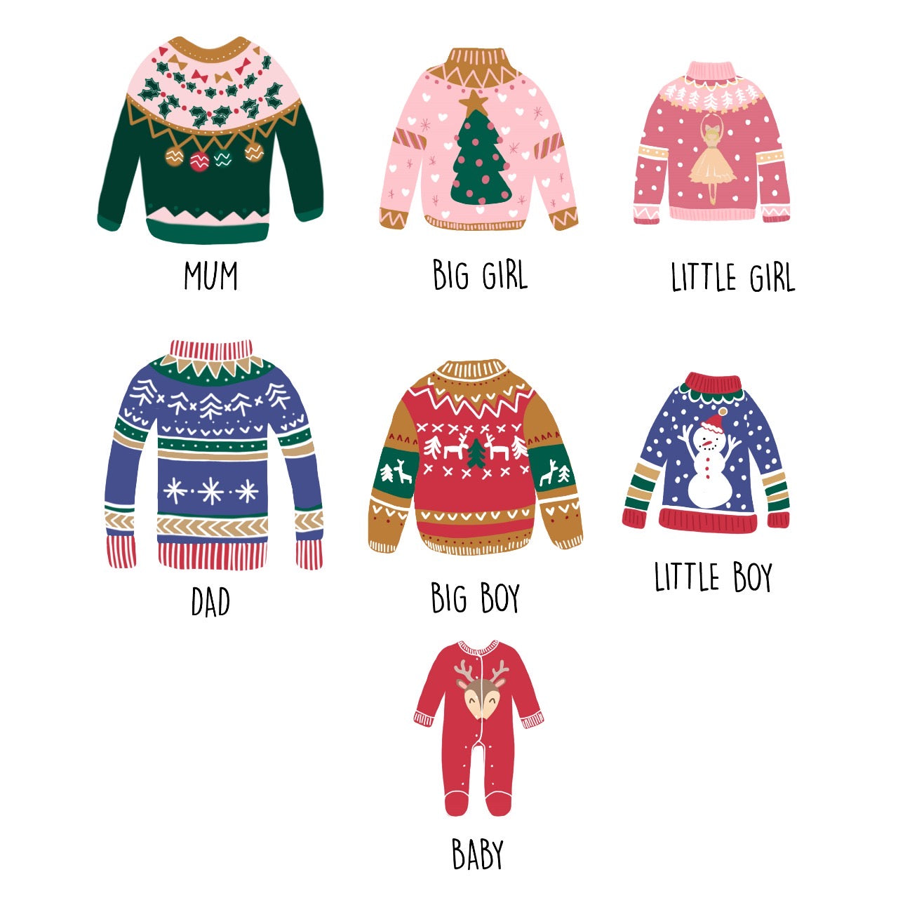 Christmas Jumper Family