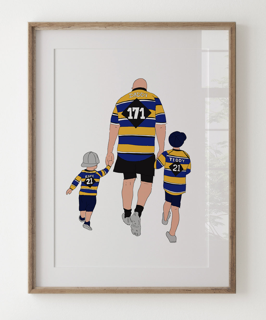 Sport Team Portrait Illustration