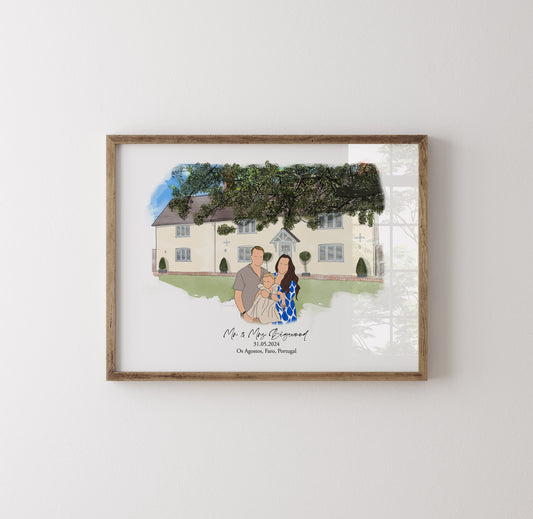 Full Colour New Home Illustration