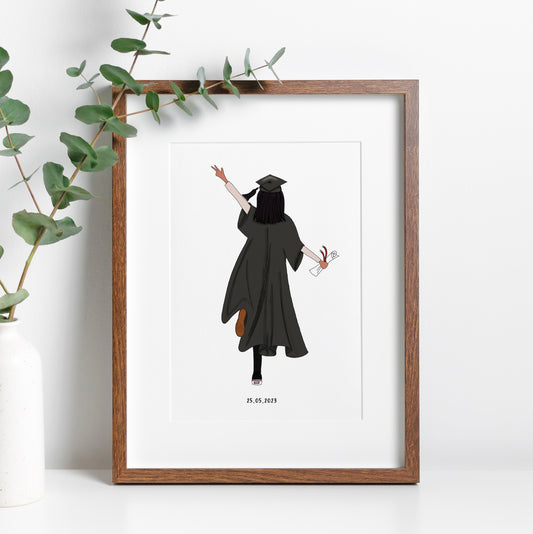 Graduation Gown Illustration