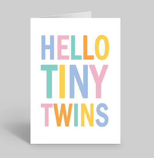 Hello Tiny Twins Card