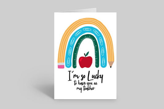 Teacher Card - Rainbow