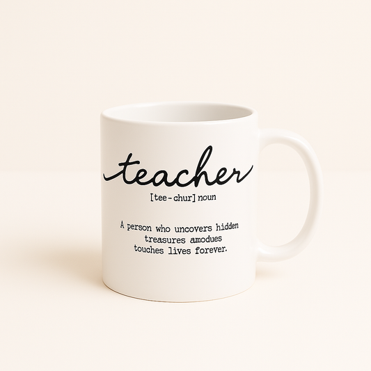Teacher Dictionary Definition Mug