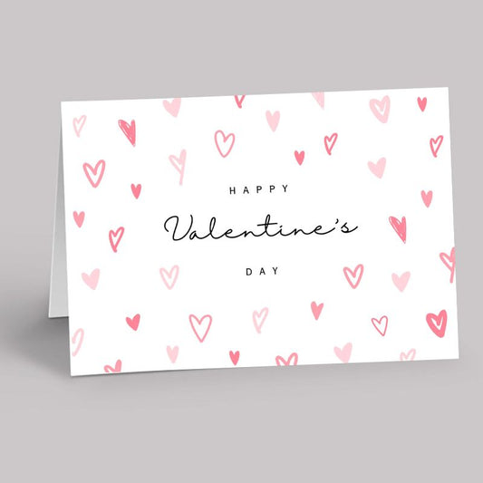 Happy Valentines Day Pastel Hearts
