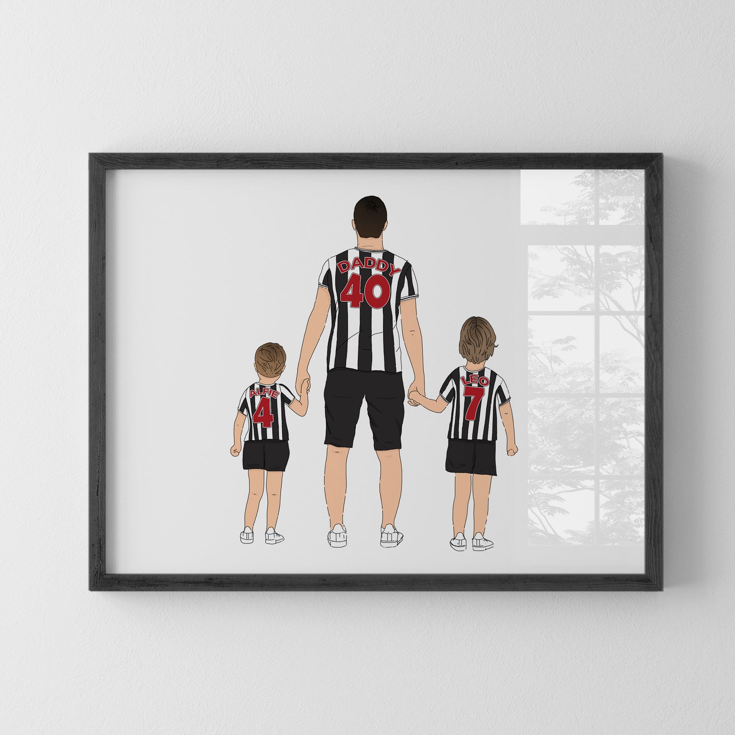Sport Team Portrait Illustration