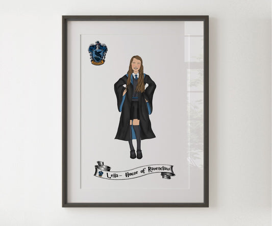 Ravenclaw Personalised Illustration