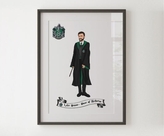 Slytherin Personalised Illustration