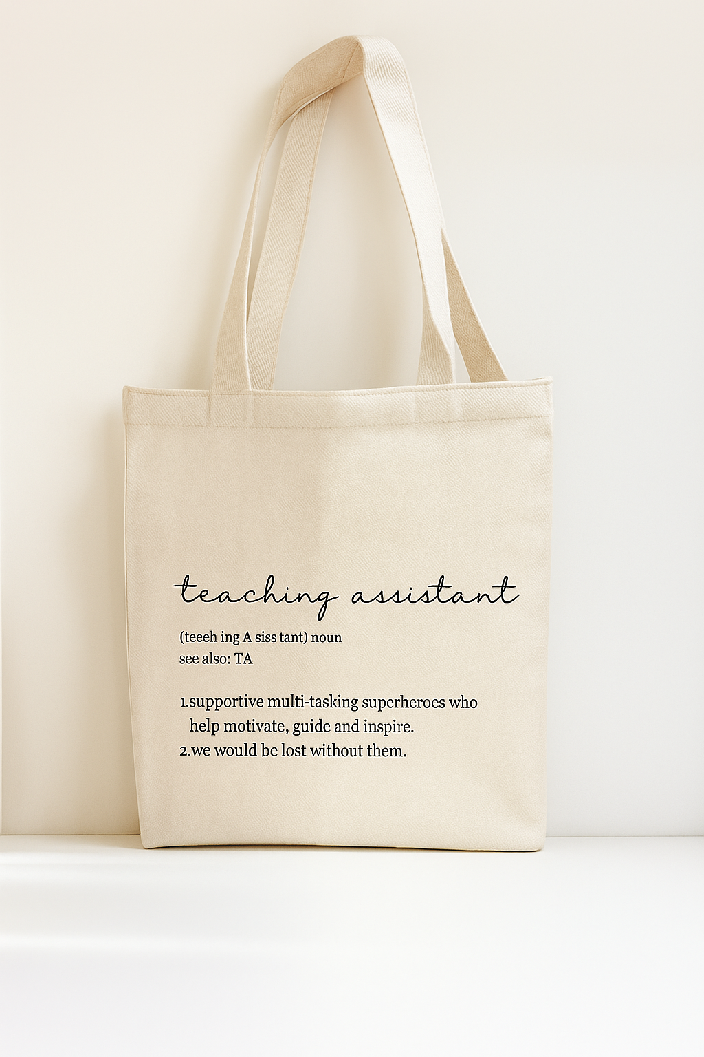 Teaching Assistant Dictionary Tote Bag