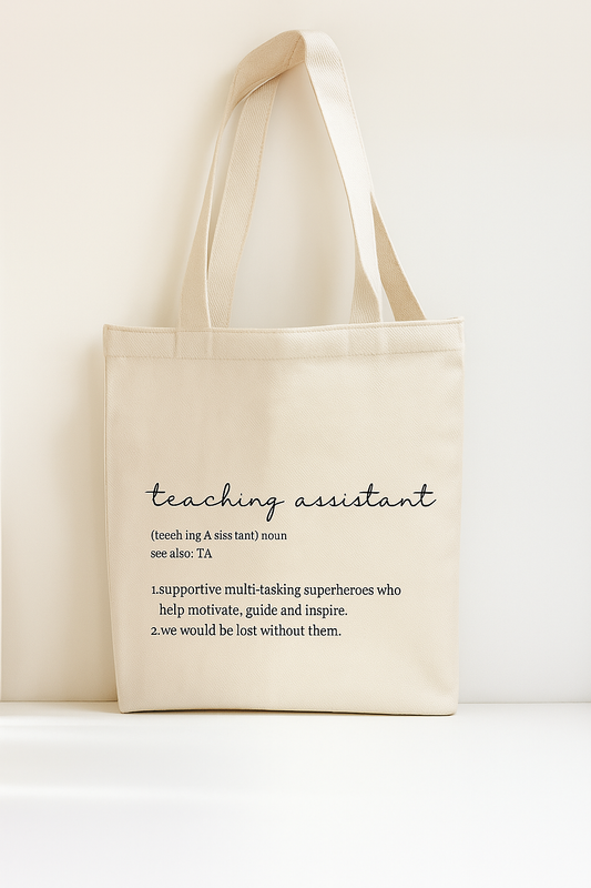 Teaching Assistant Dictionary Tote Bag